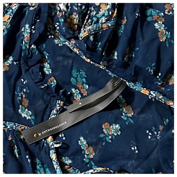 NWT Anthropologie Sheer Babydoll Blouse - Picture 7 of 7